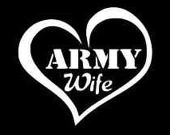 Download Army wife decal | Etsy