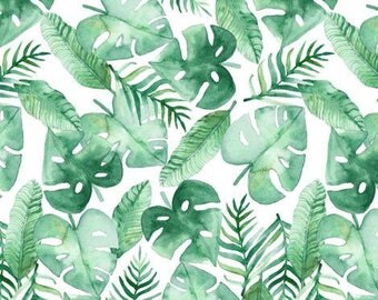 LEAVES CRIB BEDDING. Palm Leaf Baby Sheet. Green baby bedding. Tropical nursery. Tropical baby room. Tropical Blanket. Leaf baby blanket.