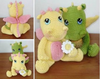 Twinkle the Magical Dragon - Handmade Crochet