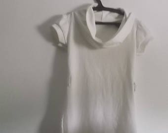 White angel dress, with white collar