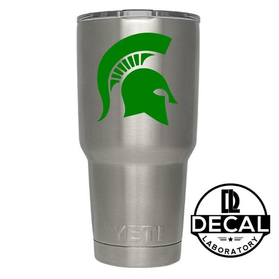 Yeti Decal Sticker - Michigan State Spartans Decal Sticker For Yeti RTIC Rambler Tumbler Coldster Beer Mug