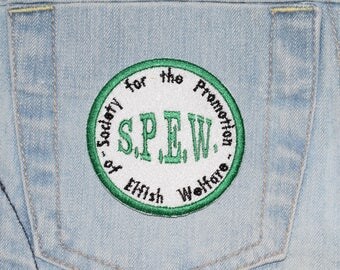 S.P.E.W. House Elf, Harry Potter inspired Iron-on Embroidered Patch