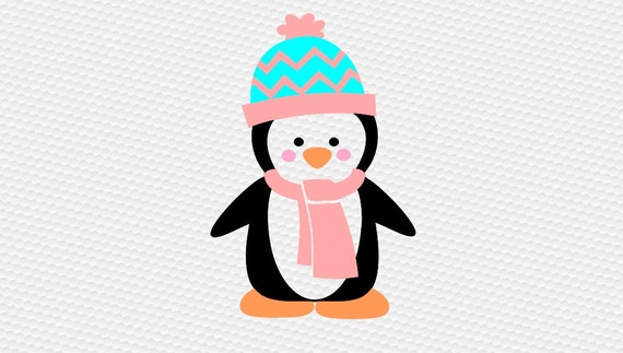 Download Winter baby Penguin SVG Clipart Cut Files Silhouette Cameo
