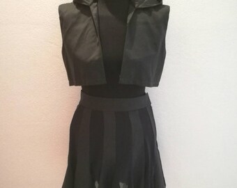 Full skirt + vest with hood