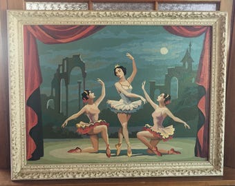 Vintage Ballerina Paint by Number