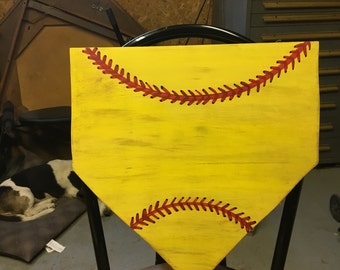 Items similar to Home Plate Baseball /Softball Decor on Etsy