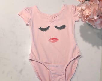Lashes and lipstick/leotaeds/girls/pink