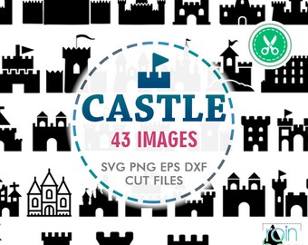 Castle Svg, Castle Clipart, Disney Castle Svg, Cinderella Castle Svg, Castle Decal, Commercial Use Svg, Silhouette Cameo Files, Svg Bundle