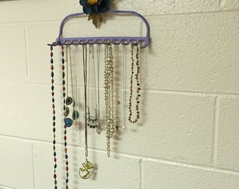 Old Rake Repurposed Necklace / Jewelry Holder