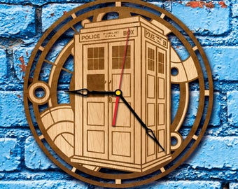 Doctor Who Gift Clock tardis box gift Clock doctor who wall art Clock dr who wall art tardis wall art doctor who love doctor who watch