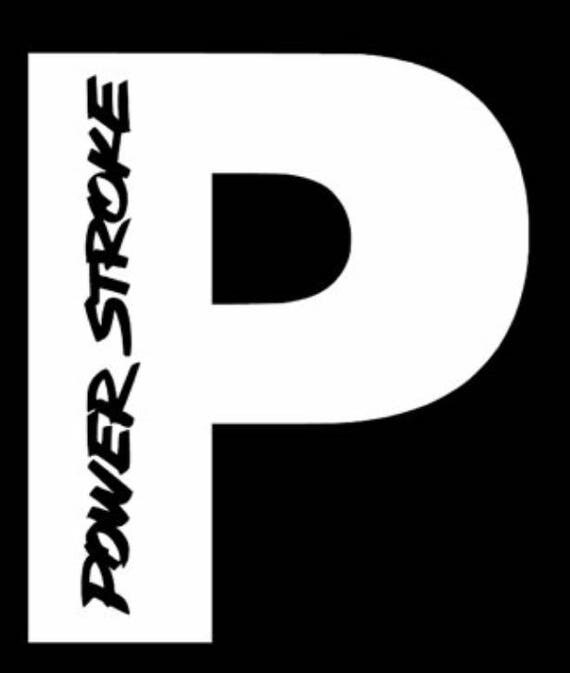 Powerstroke Logo Vinyl Decal Sticker Comrie Graphics
