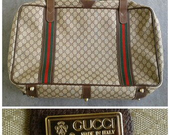 vintage gucci monogram suitcase