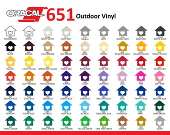Vinyl Oracal 651-Permanent-Outdoor Vinyl-Decal Vinyl