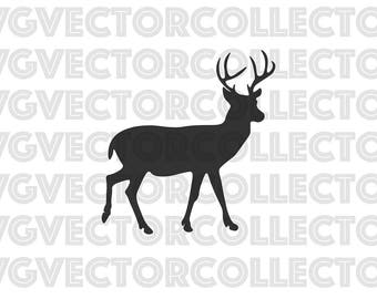 Buck Deer, SVG DXF EPS PnG, Clip Art, Instant Digital Download