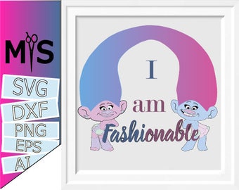 75 % OFF Trolls Svg, Trolls Silhouettes, Vector art, cutting file, SVG, DXF, Cricut Design Space, Silhouette Studio,Digital Cut Files