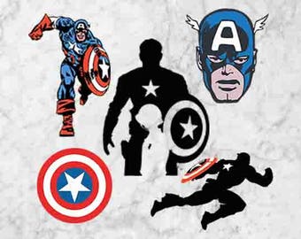Captain America Svg, Clipart, The avengers captain america eps and png files, Captain america cutfiles, Captain america cut file for cricut