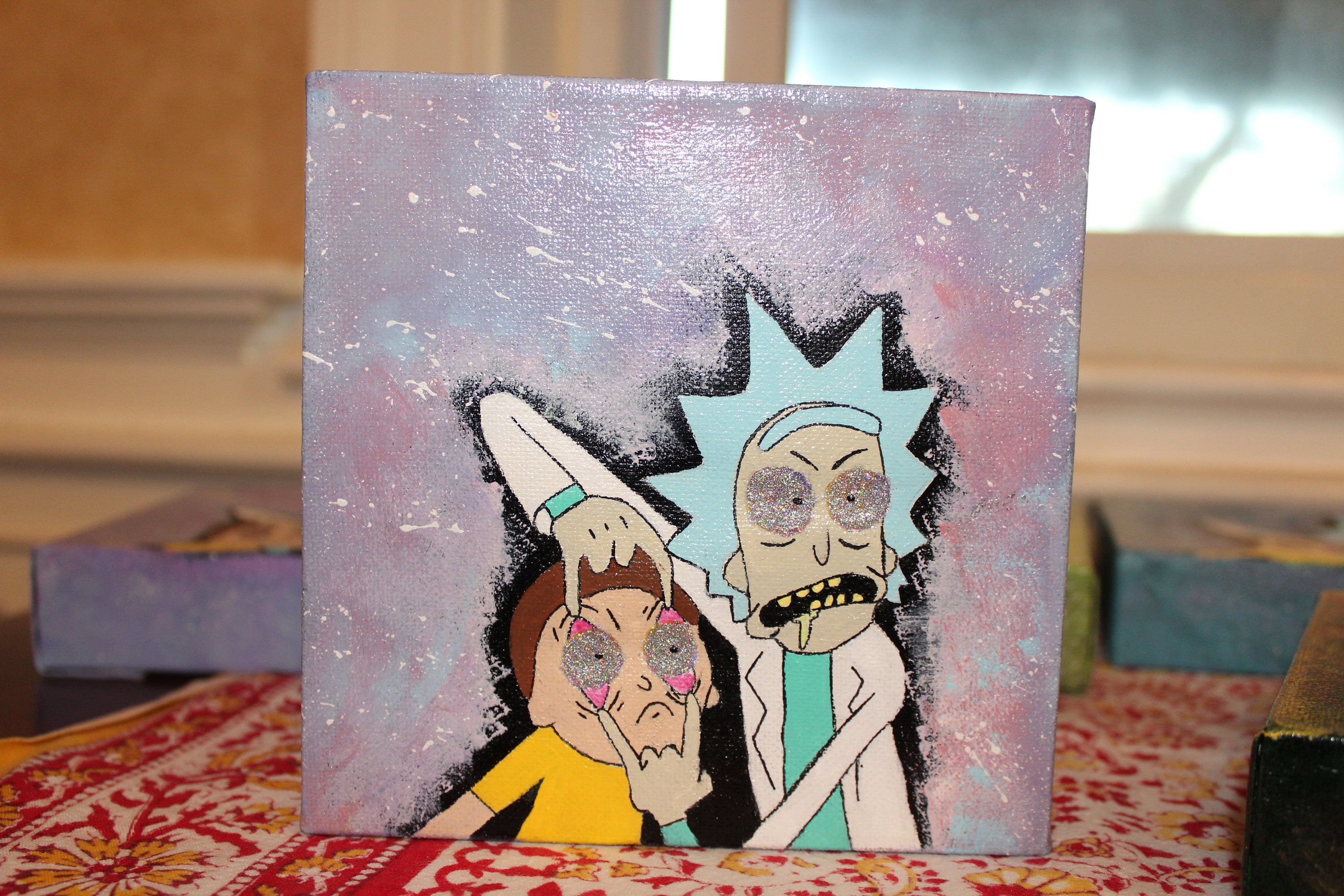 Rick And Morty Painting Canvas