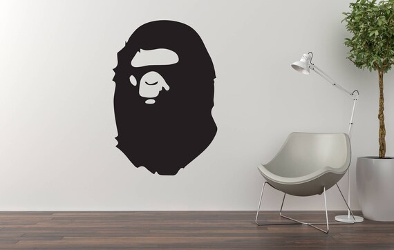 Bape Wall Decal / Bape Art / Bathing Ape / Home Decor / Wall