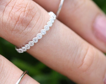 diamond eternity band, Rose Gold Eternity Diamond Ring, Diamond Eternity Ring, Wedding Diamond Ring, Engagement Ring, Diamond Eternity Band