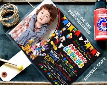 Mickey Mouse Clubhouse, Mickey Mouse Clubhouse Birthday, Mickey Mouse Clubhouse Invitation, Mickey Mouse Party, Mickey Birthday, Mickey