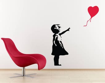 Banksy Wall Art banksy wall decal | etsy Banksy Wall Art banksy wall decal | etsy