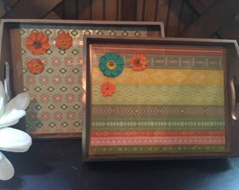 Decorative trays, serving trays