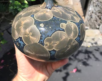 Crystalline Glazed vase