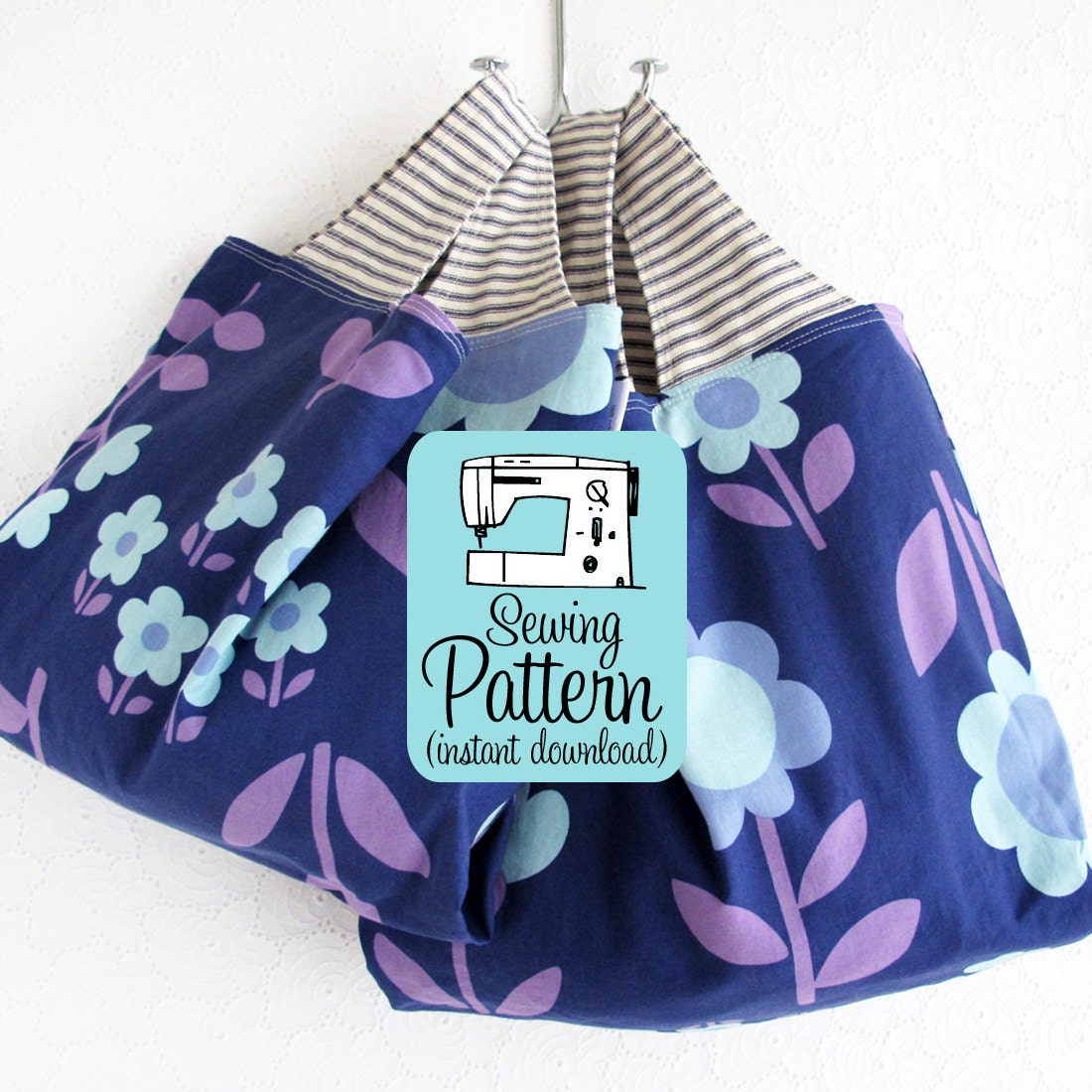 Grocery Bag PDF Sewing Pattern Bag Pattern by michellepatterns