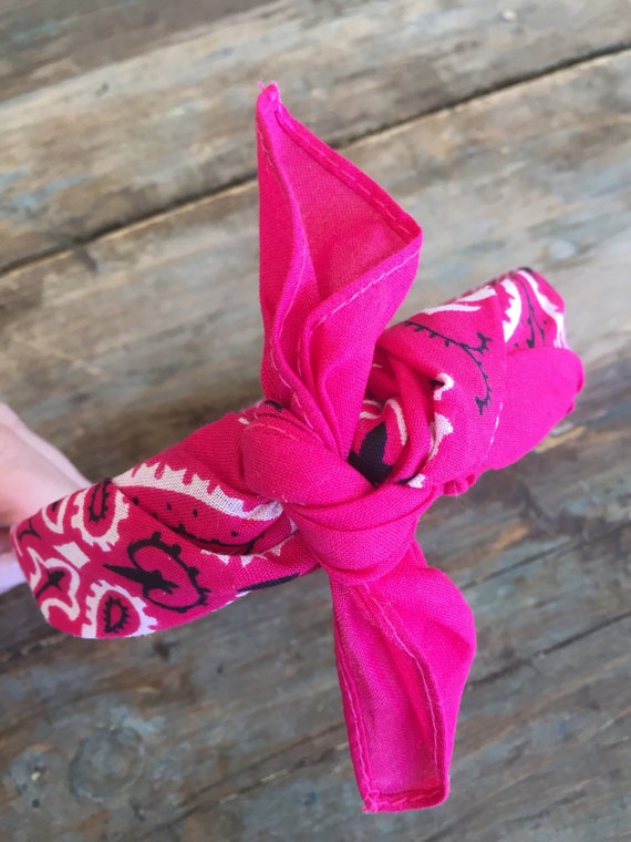 Bandana Knot Tied Headband Hairband Fashion Headband DARK