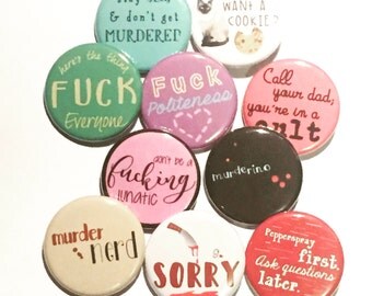 My Favorite Murder Button Pin Lot