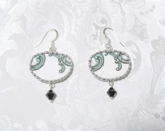 Broken China Jewelry Earrings