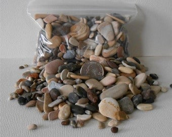 Pebble Art~Craft Rocks, Small Assorted Sand Stones, Pebbles, Miniature Garden, Floral Supply Rocks, Decorative Stones, Fairy Garden, Craft