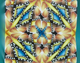 Polymer Clay Square Kaleidoscope Cane (12D)