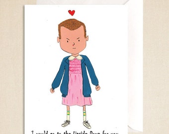 Eleven-Stranger Things Card