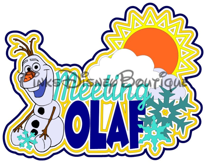 Download Olaf Disney SVG Frozen Title Scrapbook Vacation Disneyland ...