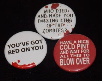 Shaun of the Dead Pin Set of 3