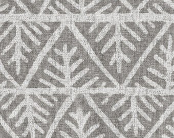 Mudcloth Fabric - Textured Mudcloth In Gray By Willowlanetextiles - African Mudcloth Cotton Fabric By The Yard With Spoonflower