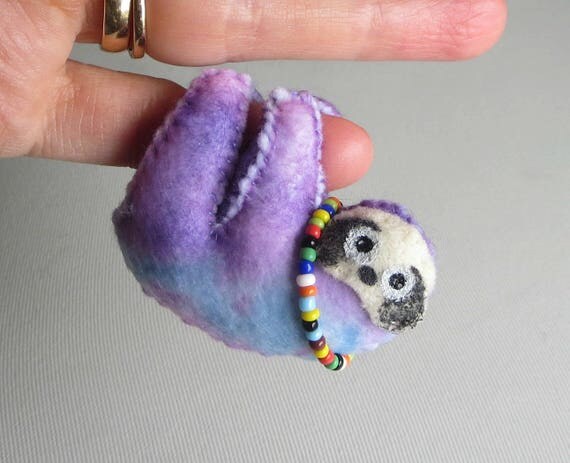 purple sloth stuffed animal