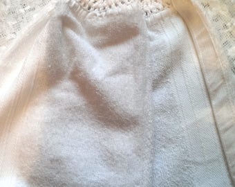 Crochet Top Hanging Kitchen Towel, Hanging Towel, Towel, White