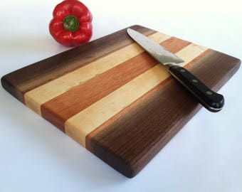 RECLAIMED Mixed Hardwoods BEAUTIFUL Med Cutting Board