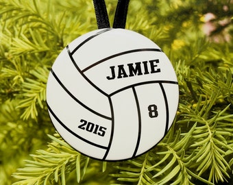 Volleyball Player Christmas Ornament - white - customized - C131