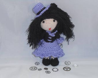 Tutoriel explications poupée dolls steampunk pdf amigurumi gothique