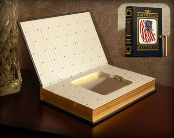 Hollow Book Safe & Flask (American Mysteries)