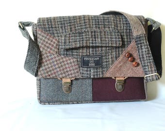 Messenger Bag mens iPad Messsenger bag iPad Sleeve iPad Case Womens messenger Bag Eco Friendly Recycled Suit Coat