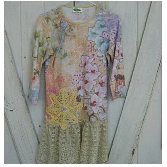 Mette Ls Highneck Dress Lily Pad