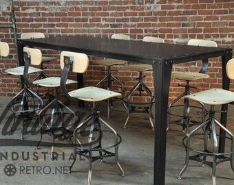 Vintage Industrial Toledo Reproduction Drafting / Dining Chair (Set of 8)