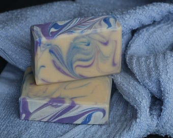 Lavender Oatmeal Soap lavender cedarwood fancy soap pretty soap Artisan soap