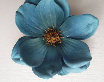 Teal Magnolia - fascinator/hair accessory/hat trim/races/bridal/trim