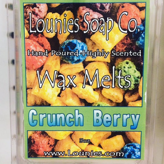 Crunch Berry Wax Melt | Soy Blend | Highly Scented | Handmade | Wax Melter | Wax Tarts | Soy | Soy Tarts | 3oz Pack | Cereal | Food Scent