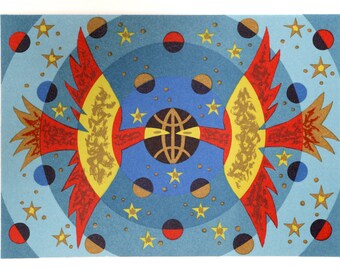 Les Communications Telephoniques by Jean Picart le Doux, Lithograph, 1978
